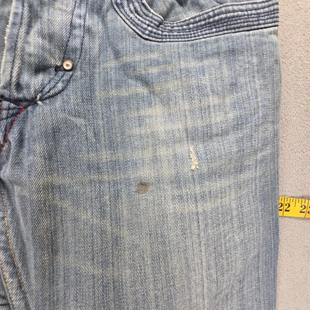 Diesel Jeans Mens 30x34 Blue Hippix Carpenter Flap Pocket Button Fly Italy 00710